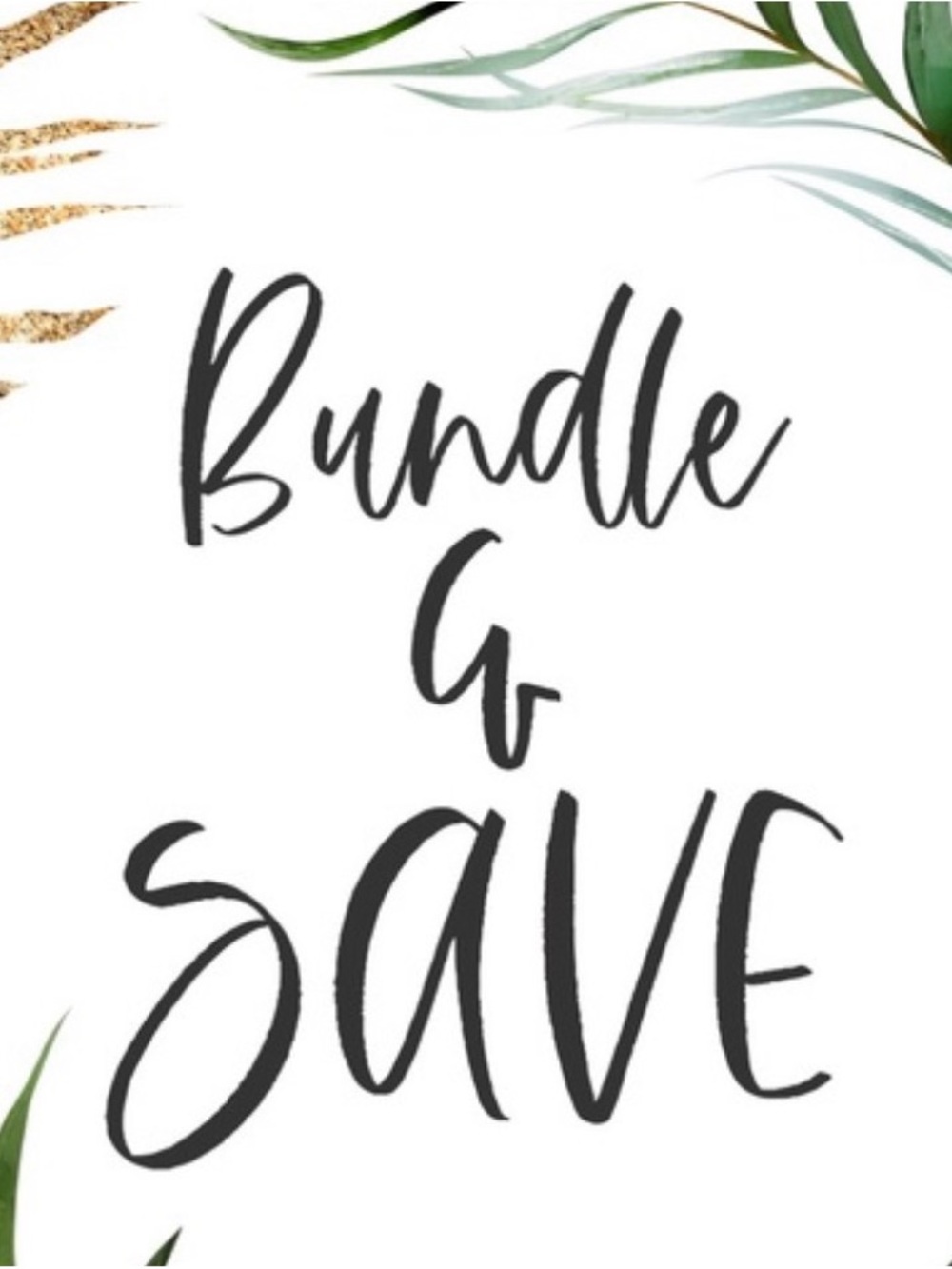 Bundle & Save Sign - not for sale